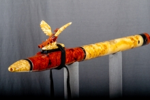 Amboyna Burl Native American Flute, Minor, Mid F#-4, #P11K (1)